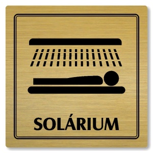 Solárium, 100x100mm, zlatá, Utah